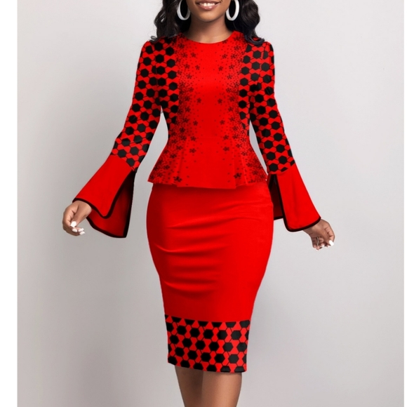 Graffiti Geometric Abstract Bodycon Dress